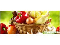 100X40CM WARZYWA ORGANICZNE OBRAZ DREWNO