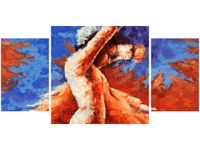 80X40CM TANIEC KASTANIETAMI TRÓJ OBRAZ