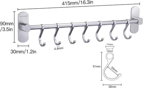 Wieszak 7 haczyków na ręczniki akcesoria kuchenne na Arena.pl