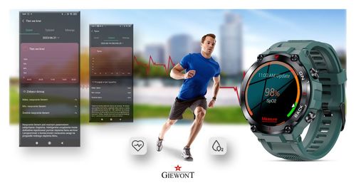 Smartwatch Giewont GW460-2 Zielony GPS na Arena.pl