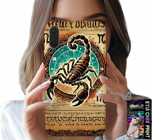 ETUI DO HUAWEI P20 - SKORPION ZNAK ZODIAKU ASTRONOMIA + FOLIA na Arena.pl