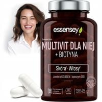 WITAMINY DLA KOBIET + KOLAGEN + BIOTYNA NA SKÓRĘ WŁOSY METABOLIZM 90 KAPS