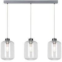 Lampa wisząca TARRO 15880328 skandynawska szklany zwis przezroczysty chrom