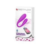Silikonowy Wibrator Dla Pary - Pretty Love August Bluetooth