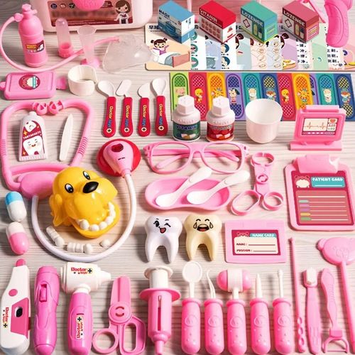 DUŻY ZESTAW LEKARSKI MAŁY LEKARZ DOKTOR W WALIZCE DENTYSTA AKCESORIA 75 EL na Arena.pl
