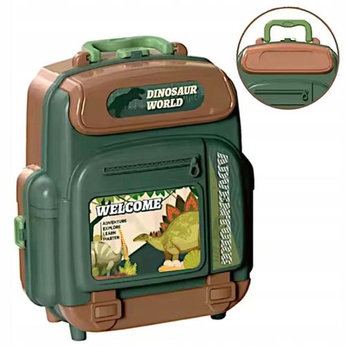 DINOZAURY W PLECAKU T-REX FIGURKI DINO ZESTAW ODKRYWCY ZABAWKA PREZENT na Arena.pl