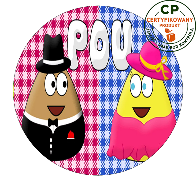 Opłatek na tort Pou zdjęcie 1