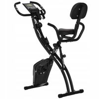 rower stacjonarny 2w1 składany magnetyczny czarny pako a90-196