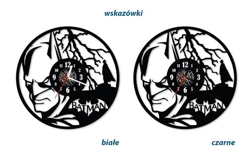 Zegar ścienny z płyty winylowej Batman 22.6 na Arena.pl