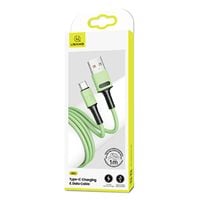 usams kabel u52 usb-c 2a fast charge 1mzielony/green sj436usb02 (us-sj436)