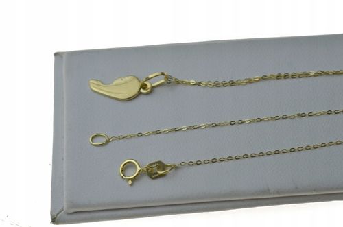 Złoty Łańcuszek z Medalikiem 585 wizerunek Matki Boskiej Na Komunię na Arena.pl