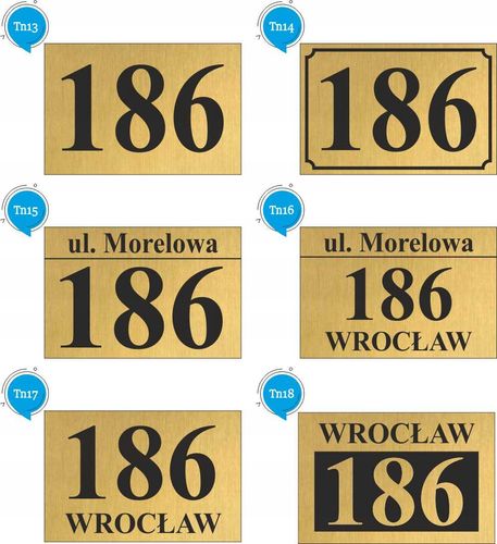 TABLICA Z NUMEREM DOMU TABLICZKA adresowa 40x30 na Arena.pl