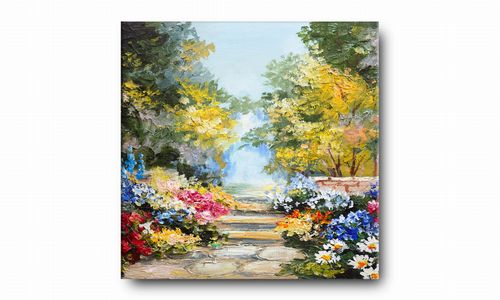 OBRAZ NA PŁÓTNIE 079 Park 30x30cm na Arena.pl