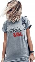 KOSZULKA Damska z nadrukiem PREZENT NA URODZINY