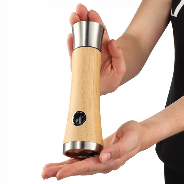 Młynek Do Pieprzu I Soli Przypraw Ręczny Drewniany zdjęcie 11