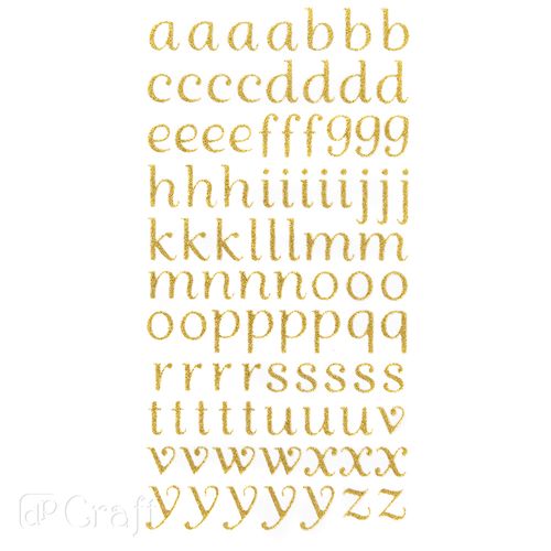 NAKLEJKI BROKATOWE ALFABET 90 SZT DPNB-099 DP CRAFT na Arena.pl