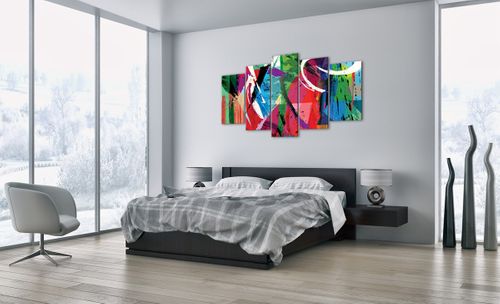 Obraz Na Płótnie - Kompozycja Kolory - 160X85 Cm - Ea160X85-3635 na Arena.pl