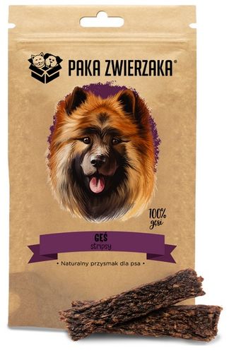 Paka Zwierzaka Stripsy Gęś 100% 70g na Arena.pl