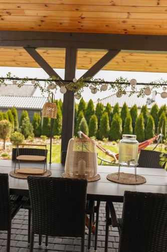 Latarnia Boucle złota 35 cm na Arena.pl