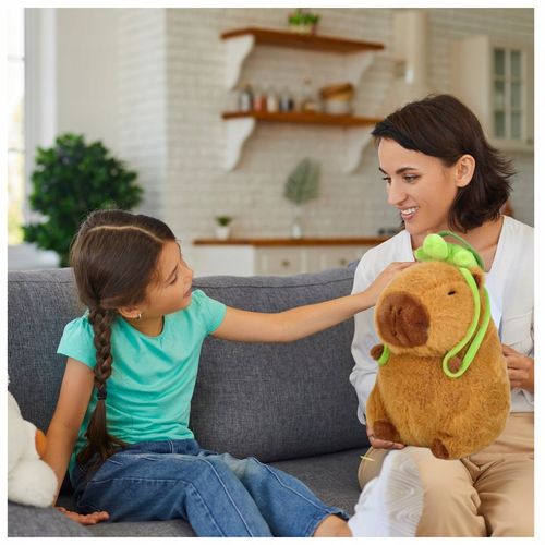 Maskotka Kapibara pluszak żółwik zabawka z plecakiem miękka pluszowa na Arena.pl