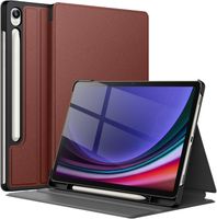 Etui do Samsung Galaxy Tab S9 11 Cali z Uchwytem na Rysik Bordowe Skóra PU