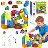 Klocki magnetyczne kolejka tor magnetyczny antygrawitacyjny 81 elementów