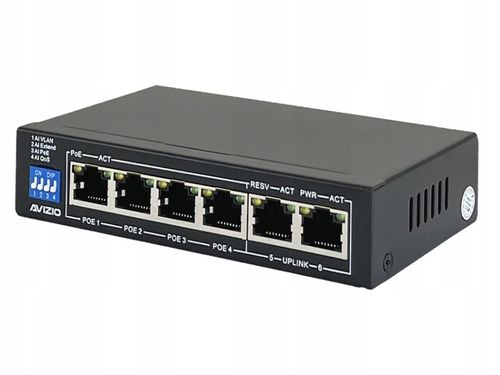 Switch POE 4xPOE 2xUplink 60W 4POE na Arena.pl
