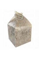 PUDEŁKO NA PREZENT 11X11 4SZT LISTKI TAUPE 0040-0221 INCOOD