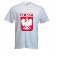 męska Koszulka kibica T-SHIRT z nadrukiem POLSKA
