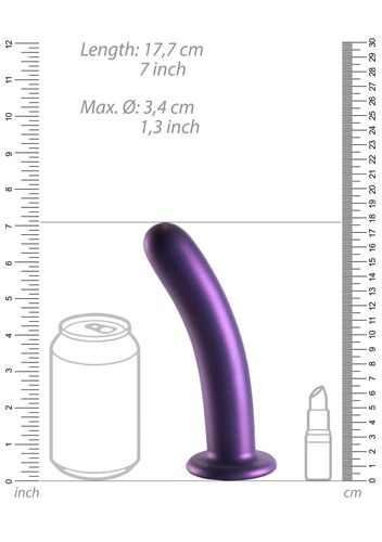 Smooth Silicone G-Spot Dildo - 7'' / 17 Cm na Arena.pl