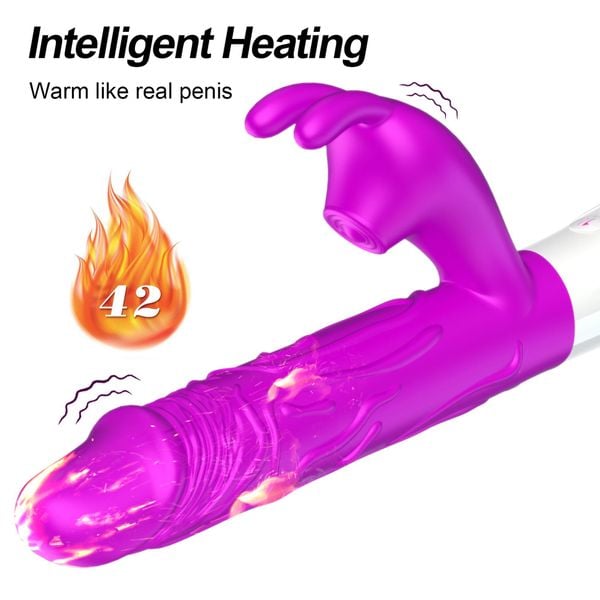 Wibrator-Silicone, Vibrator Usb, 7 Vibration Modes, Heating zdjęcie 3