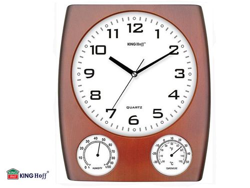 Zegar ścienny z termometrem 31 cm KINGHOFF na Arena.pl