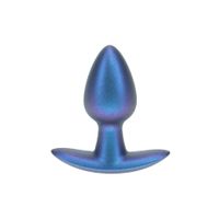 Smooth Silicone Anal Plug - Small - 2.6 / 6,5 Cm - Metallic Blue