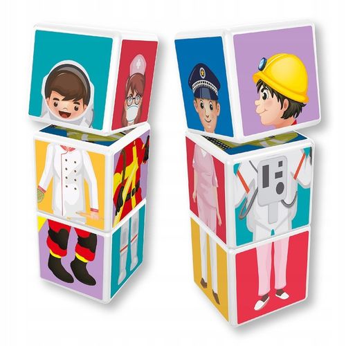 Zabawka dla dzieci SMILY PLAY Klocki Magnetyczne 12 Zawodów SP83465 na Arena.pl