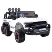 MEGA JEEP WORKS SIX 4X4, 2 X 12V MĘKKIE KOŁA, MIĘKKIE SIEDZENIE