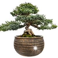 DONICZKA NA BONSAI LOFT DUŻA 27cm osłonka miska okrągła betonowa miedziana