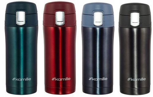 KUBEK TERMICZNY STALOWY TERMOS BIDON Z USTNIKIEM na Arena.pl