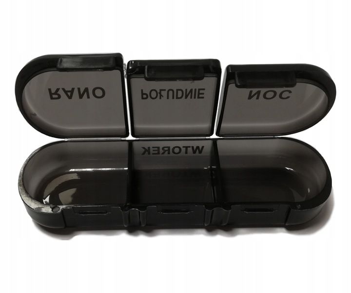 V5 PUDEŁKO NA LEKI TABLETKI POJEMNIK ORGANIZER NA 7 dni 3 PORY DNIA POLSKI zdjęcie 6