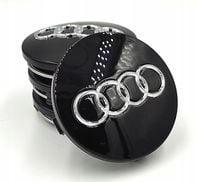 AUDI DEKIELKI na felgi zaślepki felg KAPSLE kołpaczki AUDI 60mm 4szt.