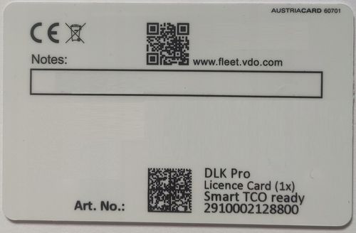 Karta licencja aktualizacja oprogramowanie dla czytników VDO DLK na Arena.pl