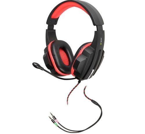 Słuchawki gaming EXPERT czerwone na Arena.pl