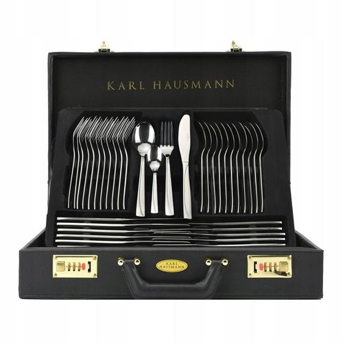 Sztućce w WALIZCE EKSKLUZYWNE 72 elementy na 12 OSÓB na Arena.pl