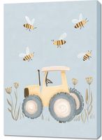 Obraz 70x100cm  Wzory dla Dzieci, Chłopca Do Pokoju - Traktor