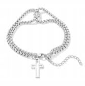 Bransoletka na rękę Krzyżyk Chrystus Katolik Chrześcijanin Krzyżyk Prezent