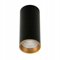 Oprawa natynkowa 12W Moldes Italux LED czarna tuba