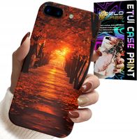 ETUI DO IPHONE ( 7 PLUS ) - PARK, JESIEŃ, SPADAJĄCE LIŚCIE, PLECKI