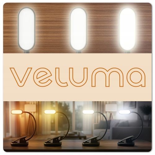 Lampka do Czytania Książek LED USB Przenośna Mocowanie Klips Nocna 4w1 na Arena.pl
