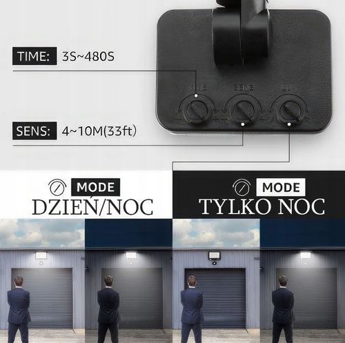 HALOGEN Z CZUJNIKIEM NAŚWIETLACZ LAMPA LED 50W 4500lm IP66 NEUTRALNY na Arena.pl