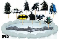 TOPPERY NA TORT OZDOBNE DEKORACJA ZESTAW - BATMAN FILMY SERIALE 10szt.