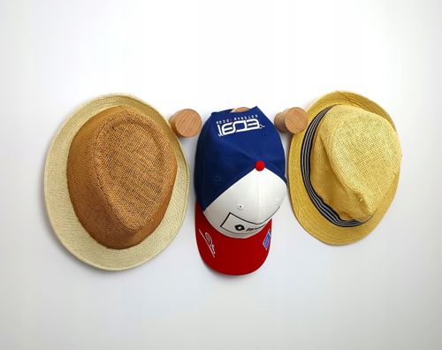 Drewniany Wieszak na Ścianę 5,5 cm Ubrania Ręczniki do Sauny Garderoby 45mm na Arena.pl